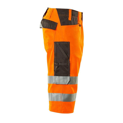 MASCOT® Luton háromnegyed hosszúságú nadrág, hi-vis narancssárga/sötét antracit