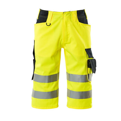 MASCOT® Luton háromnegyedes nadrág, hi-vis sárga/fekete-kék