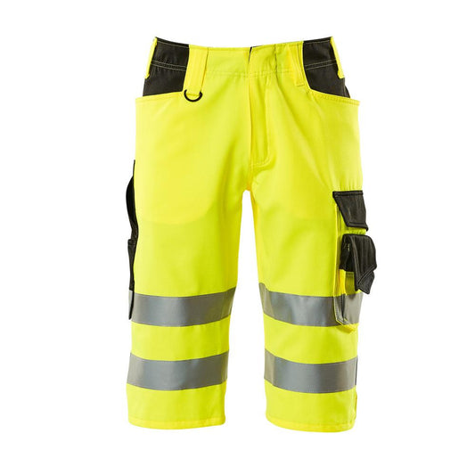MASCOT® Luton háromnegyedes nadrág, hi-vis sárga/fekete
