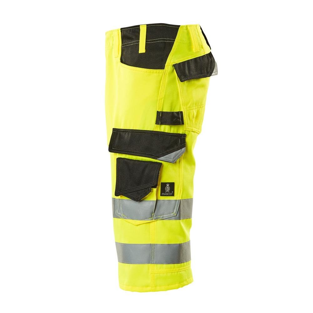 MASCOT® Luton háromnegyedes nadrág, hi-vis sárga/fekete
