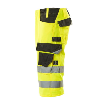 MASCOT® Luton háromnegyedes nadrág, hi-vis sárga/fekete