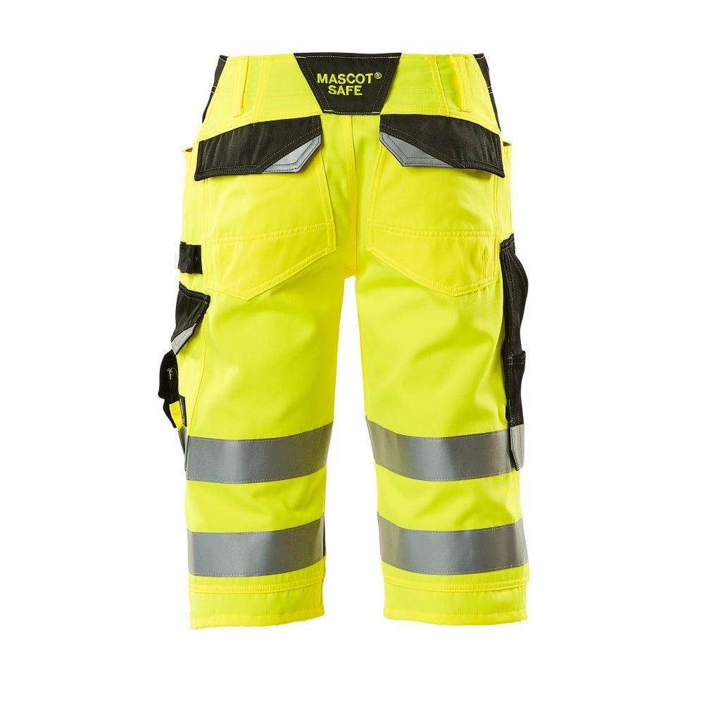 MASCOT® Luton háromnegyedes nadrág, hi-vis sárga/fekete