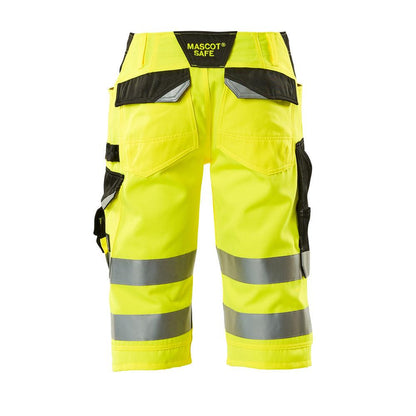 MASCOT® Luton háromnegyedes nadrág, hi-vis sárga/fekete