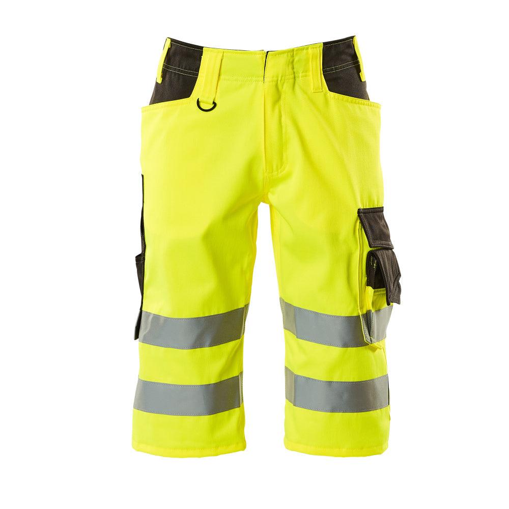 MASCOT® Luton háromnegyed hosszúságú nadrág, hi-vis sárga/sötét antracit