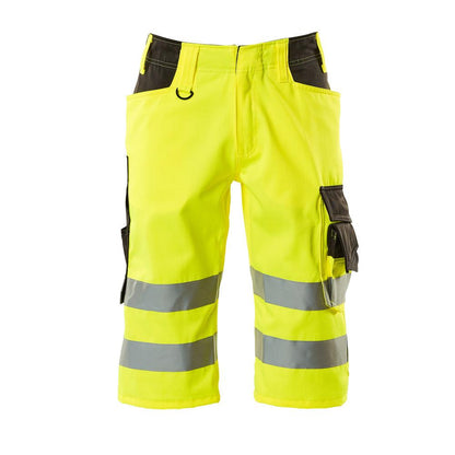 MASCOT® Luton háromnegyed hosszúságú nadrág, hi-vis sárga/sötét antracit