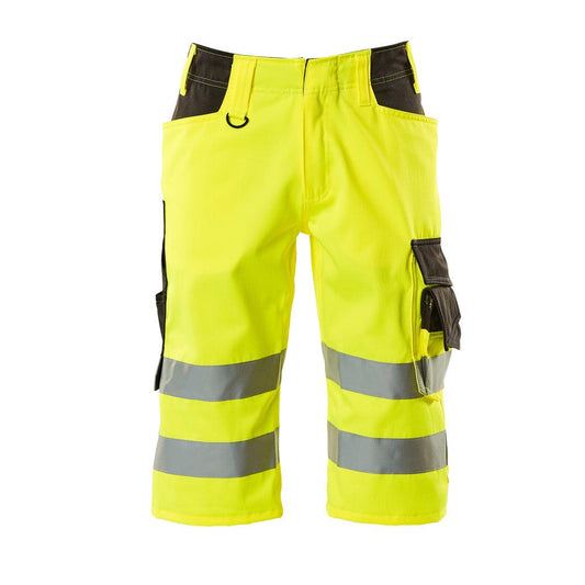 MASCOT® Luton háromnegyed hosszúságú nadrág, hi-vis sárga/sötét antracit
