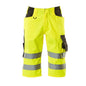 MASCOT® Luton háromnegyed hosszúságú nadrág, hi-vis sárga/sötét antracit
