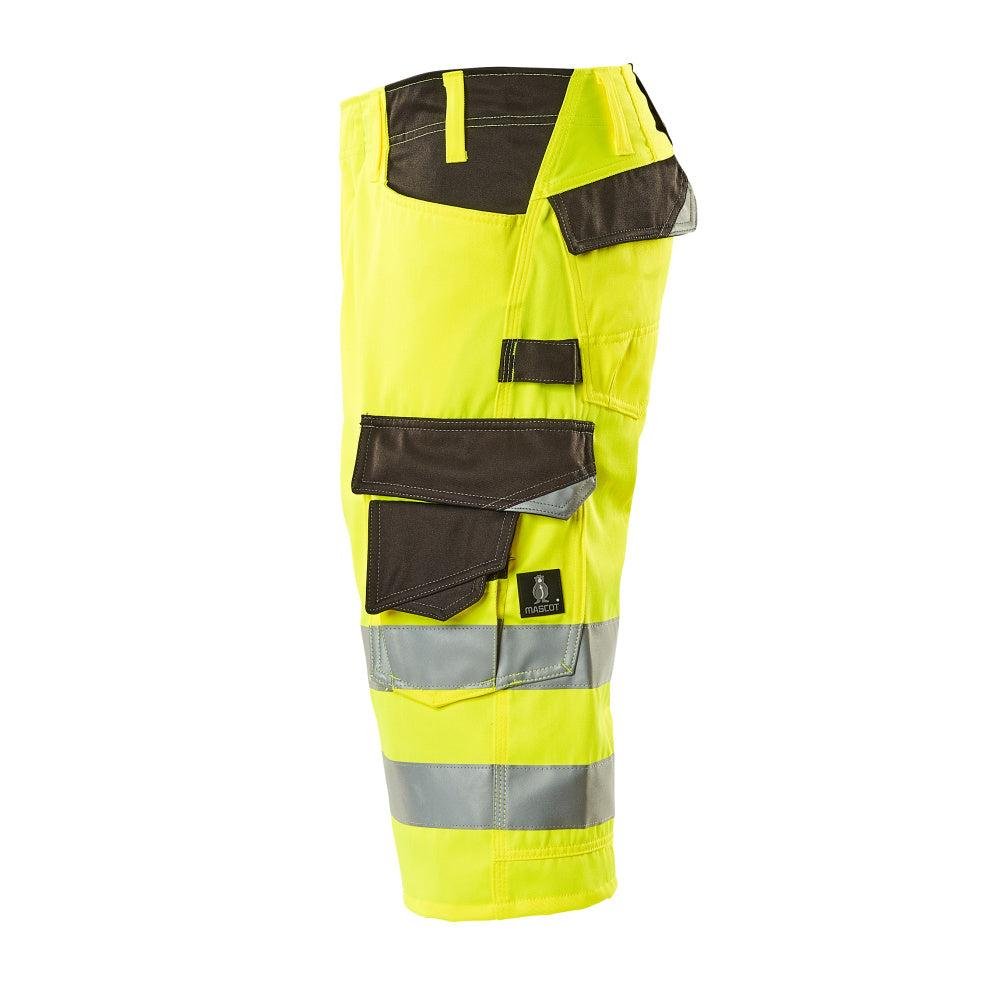 MASCOT® Luton háromnegyed hosszúságú nadrág, hi-vis sárga/sötét antracit