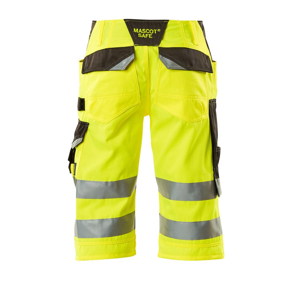 MASCOT® Luton háromnegyed hosszúságú nadrág, hi-vis sárga/sötét antracit