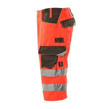 MASCOT® Luton háromnegyedes nadrág, hi-vis piros/sötét antracit