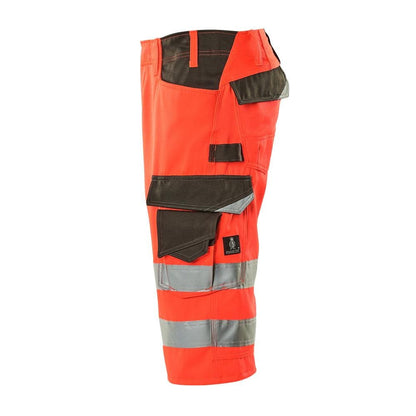 MASCOT® Luton háromnegyedes nadrág, hi-vis piros/sötét antracit