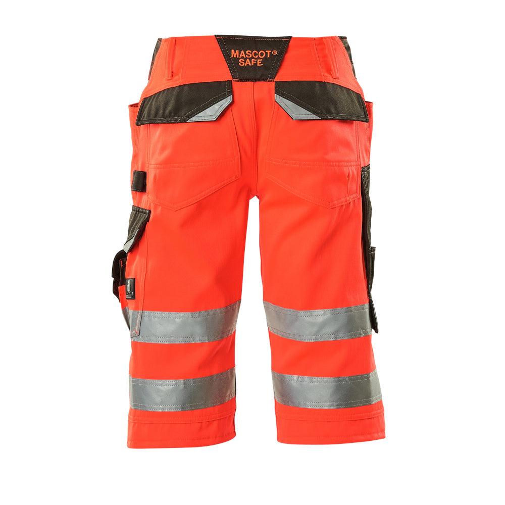 MASCOT® Luton háromnegyedes nadrág, hi-vis piros/sötét antracit