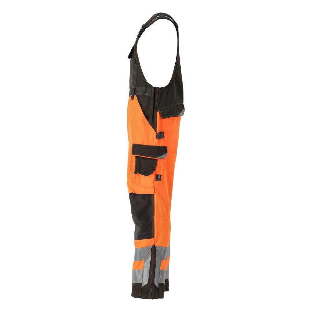 MASCOT® Newcastle dungarees, hi-vis narancs/sötét antracit