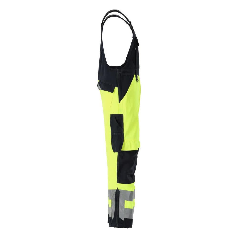 MASCOT® Newcastle dungarees, hi-vis sárga/fekete-kék