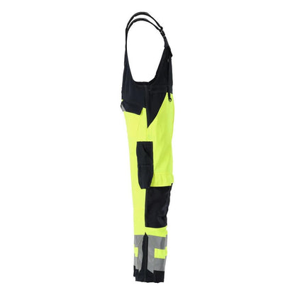 MASCOT® Newcastle dungarees, hi-vis sárga/fekete-kék
