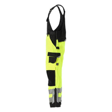 MASCOT® Newcastle dungarees, hi-vis sárga/fekete