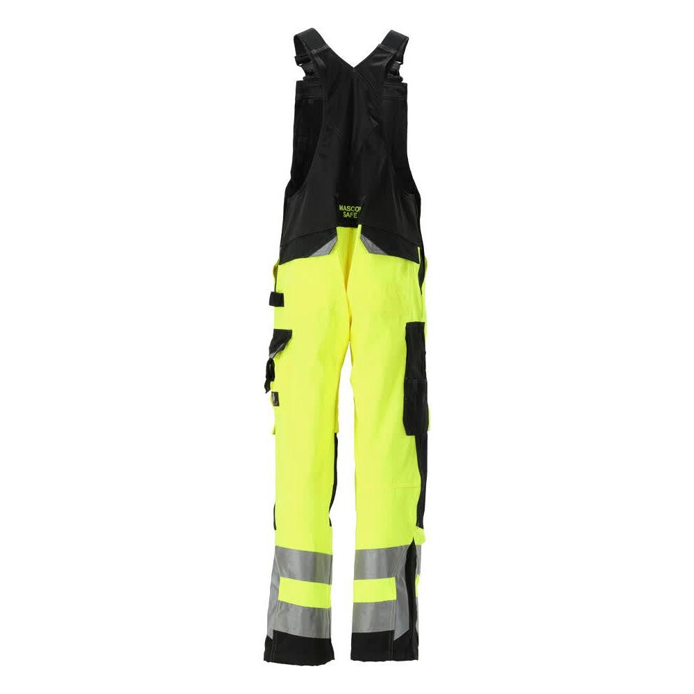 MASCOT® Newcastle dungarees, hi-vis sárga/fekete