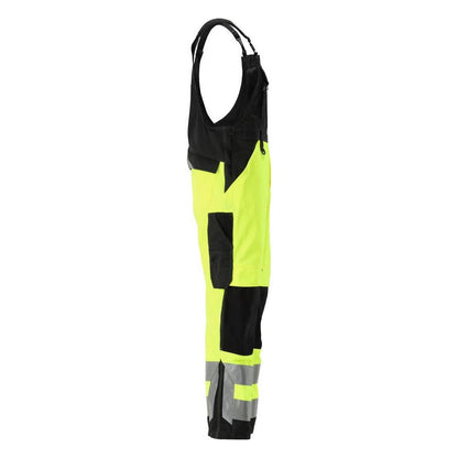MASCOT® Newcastle dungarees, hi-vis sárga/fekete