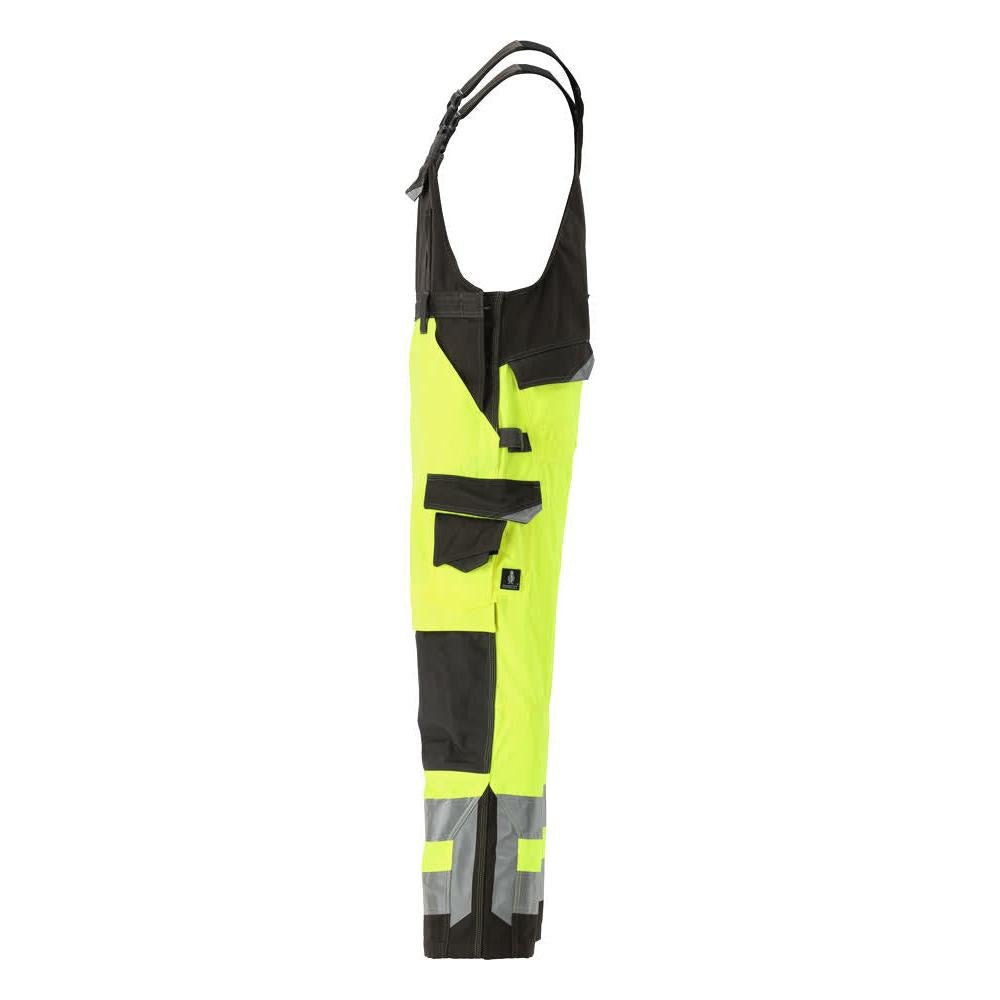 MASCOT® Newcastle dungarees, hi-vis sárga/sötét antracit