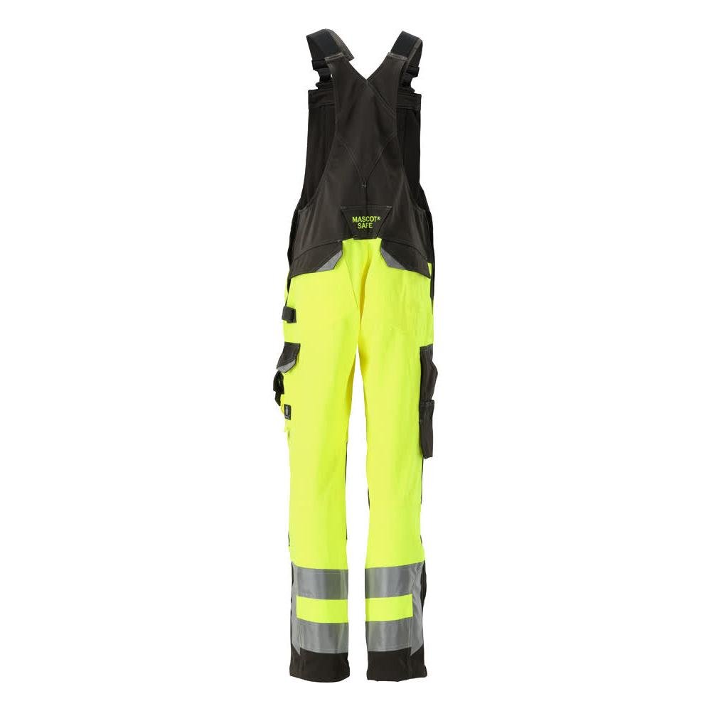 MASCOT® Newcastle dungarees, hi-vis sárga/sötét antracit