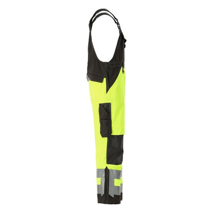 MASCOT® Newcastle dungarees, hi-vis sárga/sötét antracit