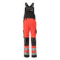 MASCOT® Newcastle dungarees, hi-vis vörös/sötét antracit