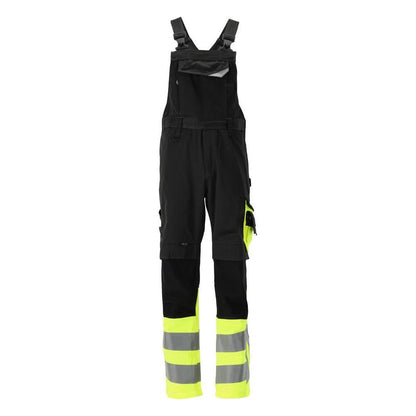 MASCOT® Sunderland dungarees, fekete/hi-vis sárga