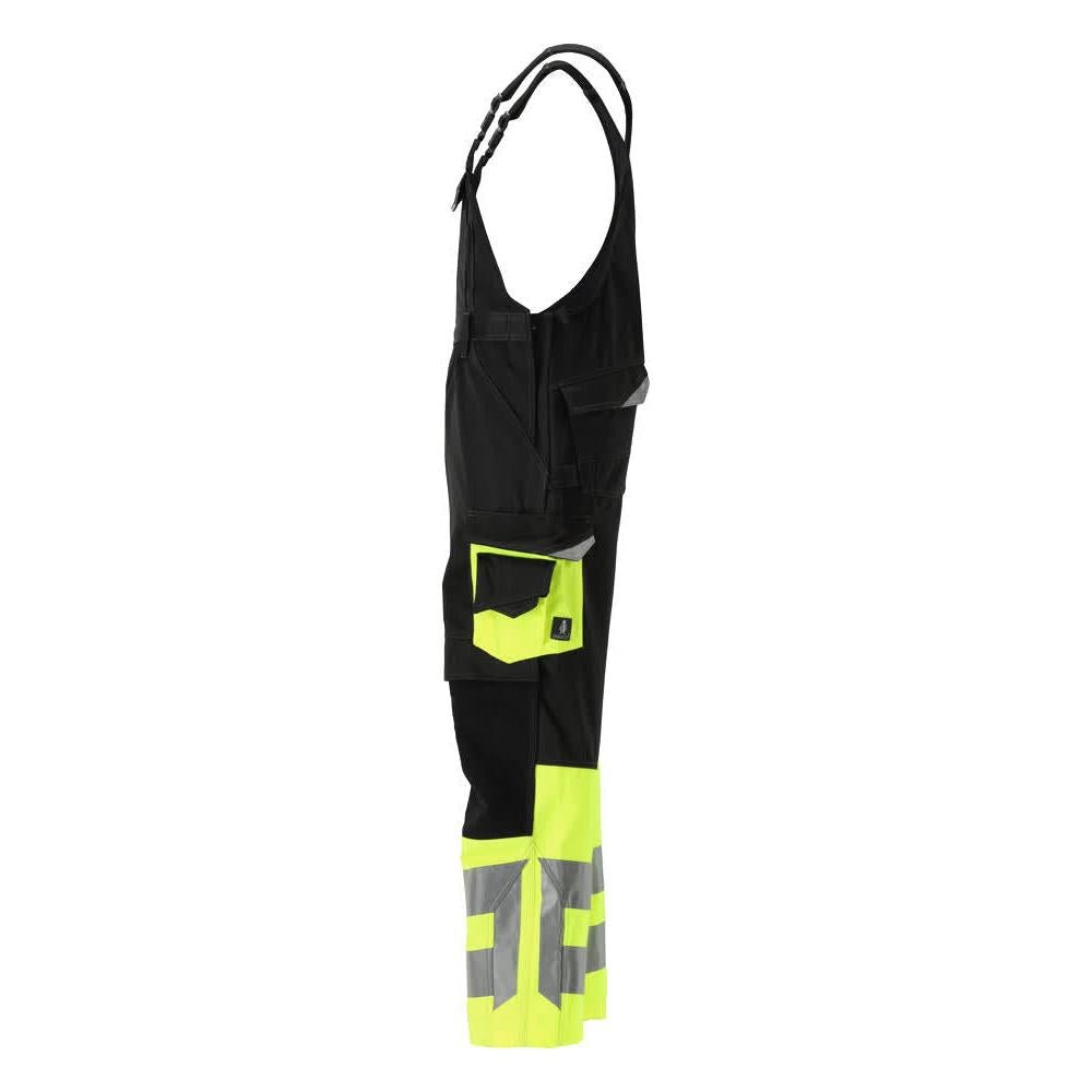 MASCOT® Sunderland dungarees, fekete/hi-vis sárga