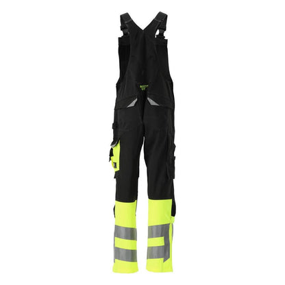 MASCOT® Sunderland dungarees, fekete/hi-vis sárga