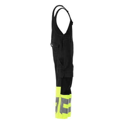 MASCOT® Sunderland dungarees, fekete/hi-vis sárga