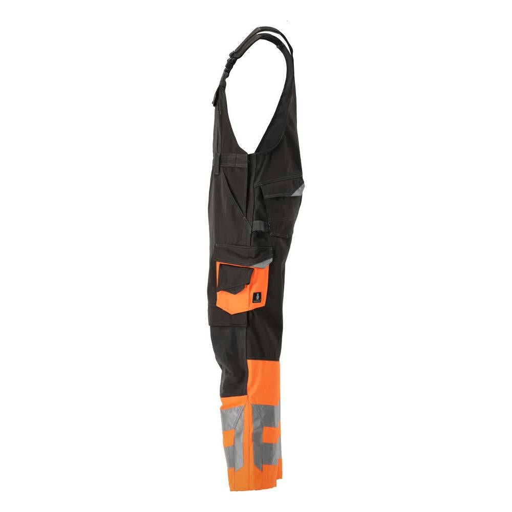 MASCOT® Sunderland dungarees, sötét antracit/hi-vis narancs