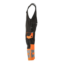 MASCOT® Sunderland dungarees, sötét antracit/hi-vis narancs