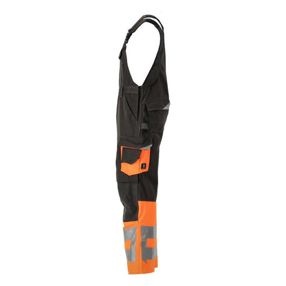 MASCOT® Sunderland dungarees, sötét antracit/hi-vis narancs
