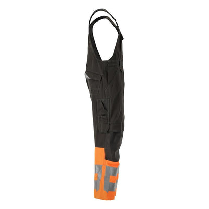 MASCOT® Sunderland dungarees, sötét antracit/hi-vis narancs