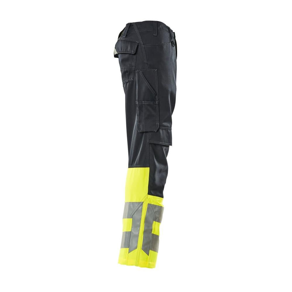 MASCOT® Leeds nadrág, fekete kék/hi-vis sárga