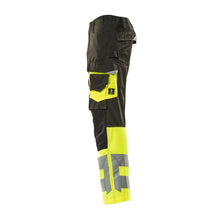 MASCOT® Leeds nadrág, fekete/hi-vis sárga