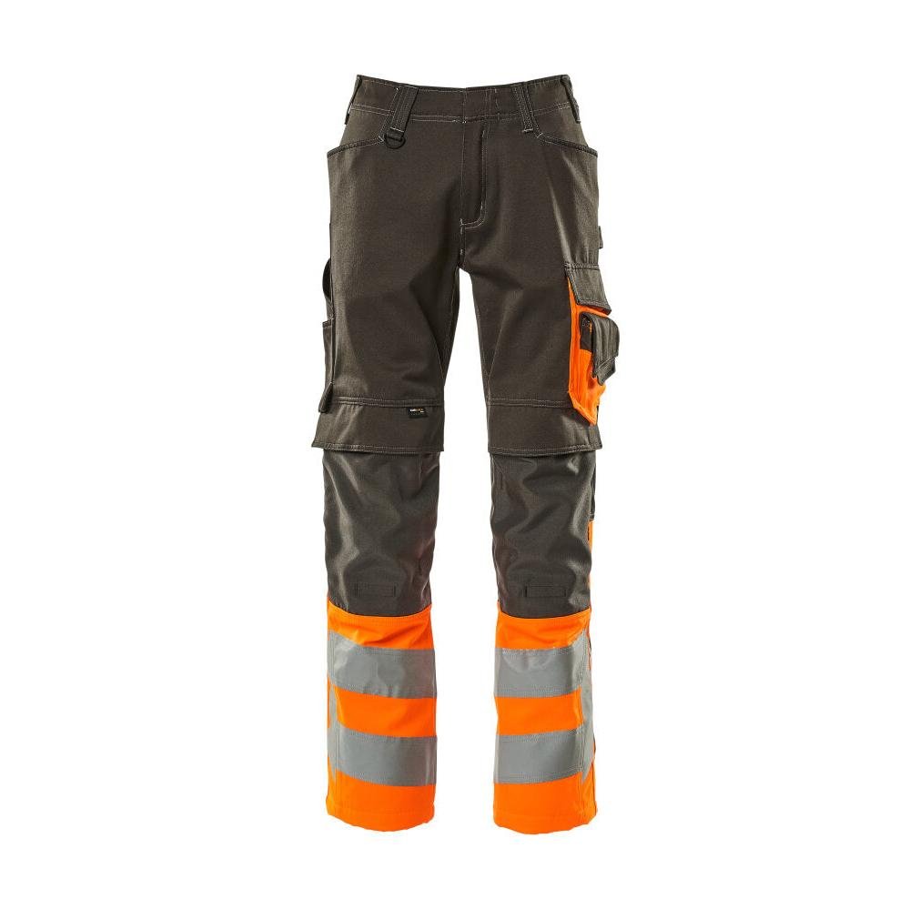 MASCOT® Leeds nadrág, sötét antracit/hi-vis narancs