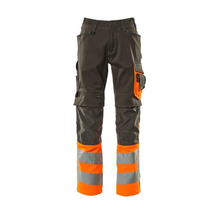MASCOT® Leeds nadrág, sötét antracit/hi-vis narancs