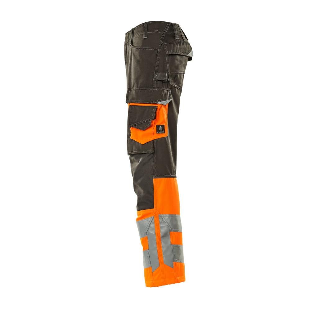 MASCOT® Leeds nadrág, sötét antracit/hi-vis narancs