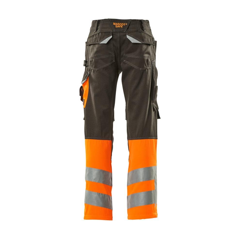 MASCOT® Leeds nadrág, sötét antracit/hi-vis narancs
