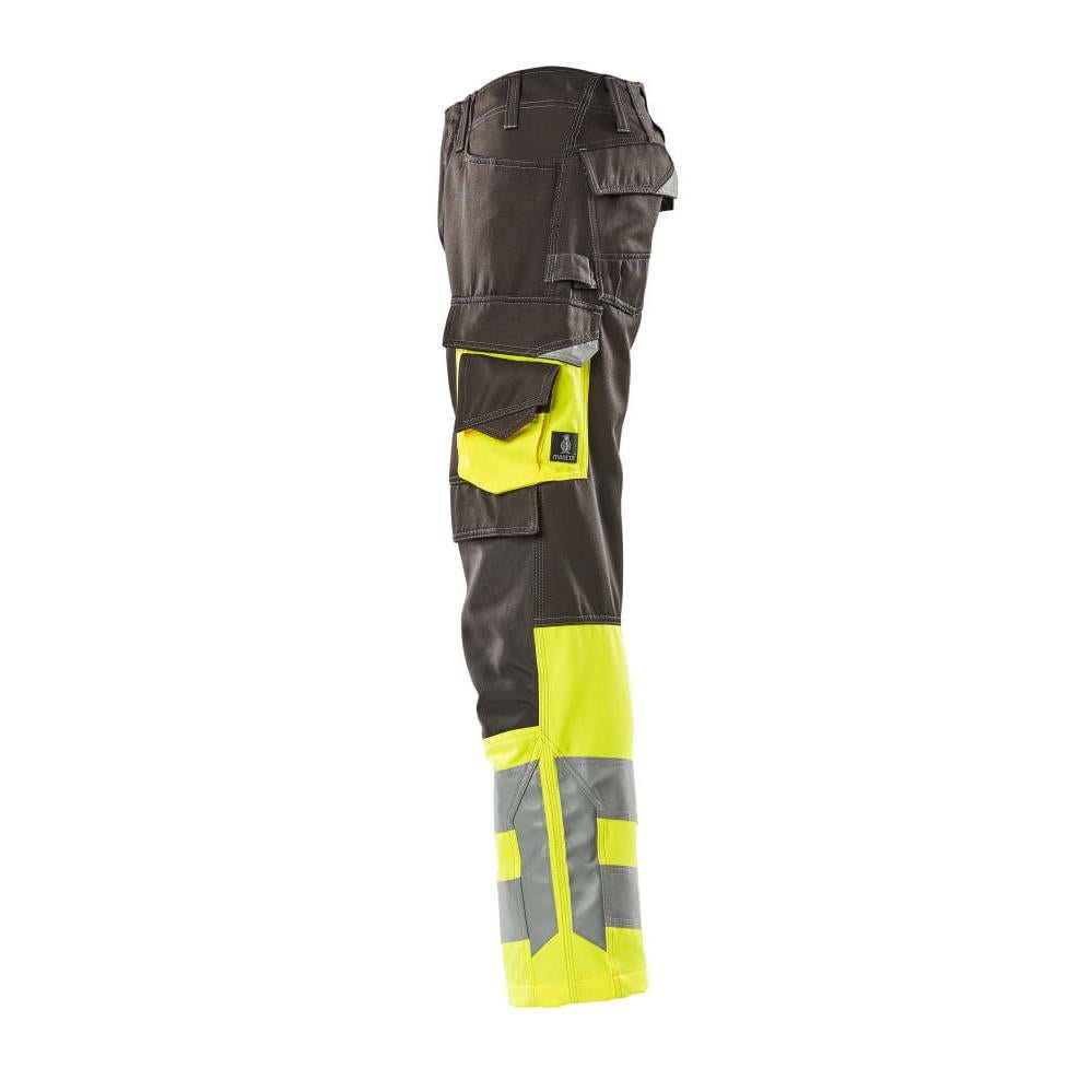 MASCOT® Leeds nadrág, sötét antracit/hi-vis sárga