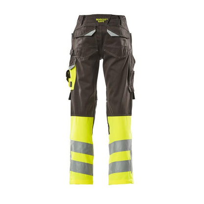 MASCOT® Leeds nadrág, sötét antracit/hi-vis sárga