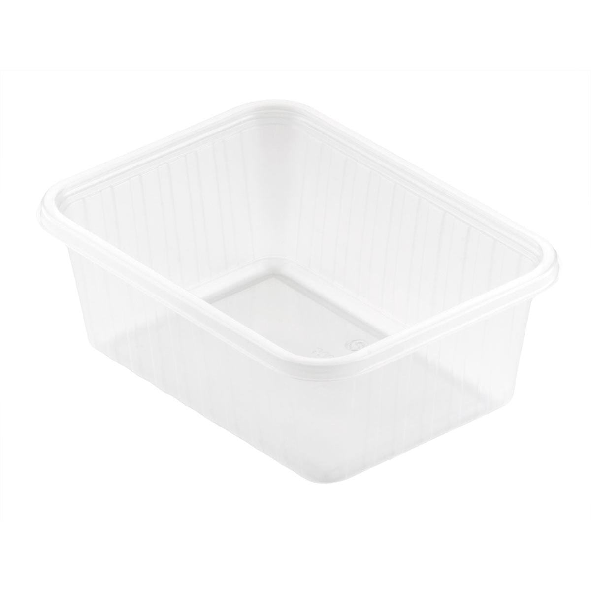 A Fixpack® téglalap alakú átlátszó PP 146x110mm a Duni GmbH-tól egy téglalap alakú, tiszta tárolódoboz enyhén megemelt élekkel és sima felülettel. Az üres tartály fehér alapon áll, és felül nyitott.