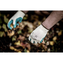 NITRAS GRIP, latex kesztyű, sárga/zöld