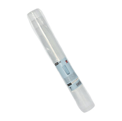 Eine Rolle durchsichtiger Beutel in transparenter Verpackung mit weiß-blauem Starpak-Etikett – perfekt für die umweltfreundliche Aufbewahrung zusammen mit Ihren Starpak 10 Mehrweg-Gläsern für Longdrinks.