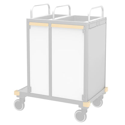 VERMOP oldalfal Platina fehér, 714 x 497 x 3 cm