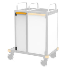 VERMOP ajtó L keskeny + kilincs. Plat. Whi.