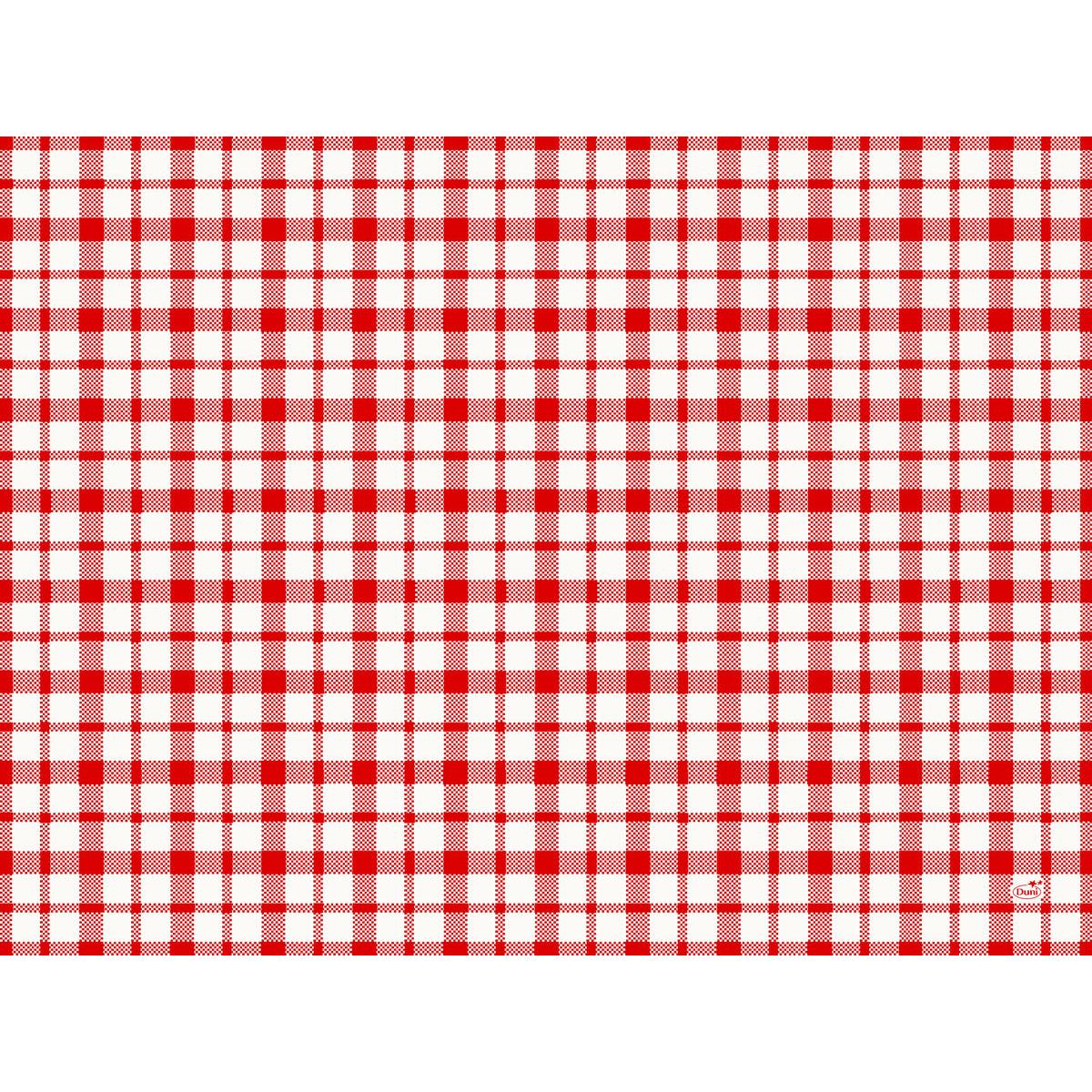 A Duni GmbH által gyártott 30x40 cm-es Giovanni papír asztalterítők piros-fehér kockás Gingham dizájnban ideálisak stílusos asztaldekorációhoz ünnepeken és eseményeken. 250 darabos csomag - tökéletes vendéglátóipari használatra!