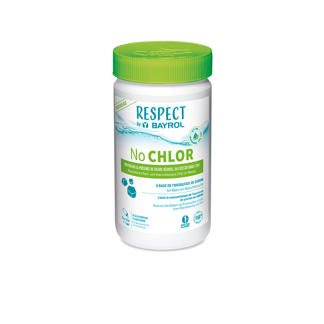 BAYROL No CLORINE A fertőtlenítőszerek hatékony semlegesítése