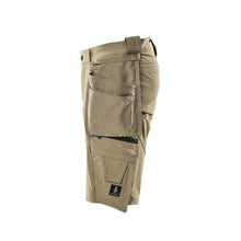 Rövidnadrág, kivehető függőzsebek, sztreccs craftsman rövidnadrág, világos khaki